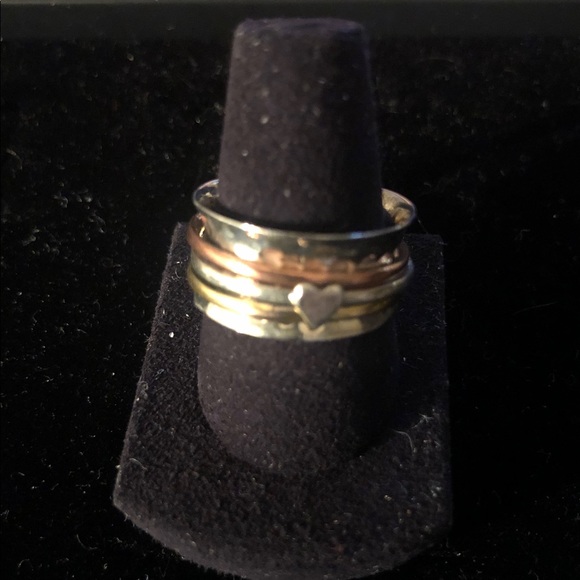 STERLING SILVER SPINNER WORRY RING - Picture 1 of 1